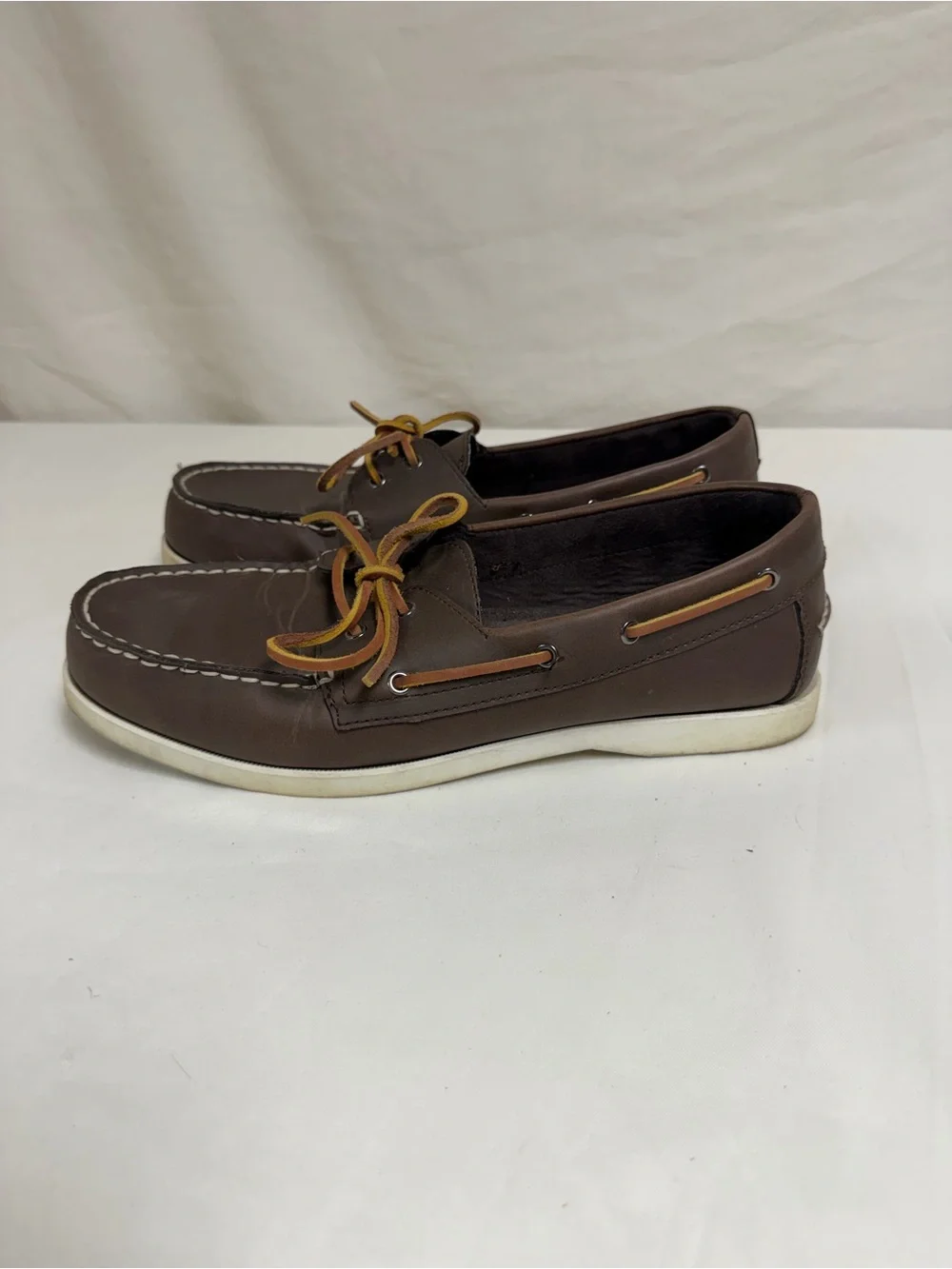 Sonoma Life Style Men’s Brown Boat Shoes Size 10.5M Great Condition
